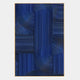 Linevo Blue Linear Geometry 3D Wall Art