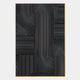 Linevo Black Linear Geometry 3D Wall Art