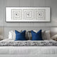 Lunaro White Jade Grid Horizontal 3D Wall Art