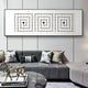 Lunaro White Jade Grid Horizontal 3D Wall Art