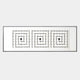 Lunaro White Jade Grid Horizontal 3D Wall Art