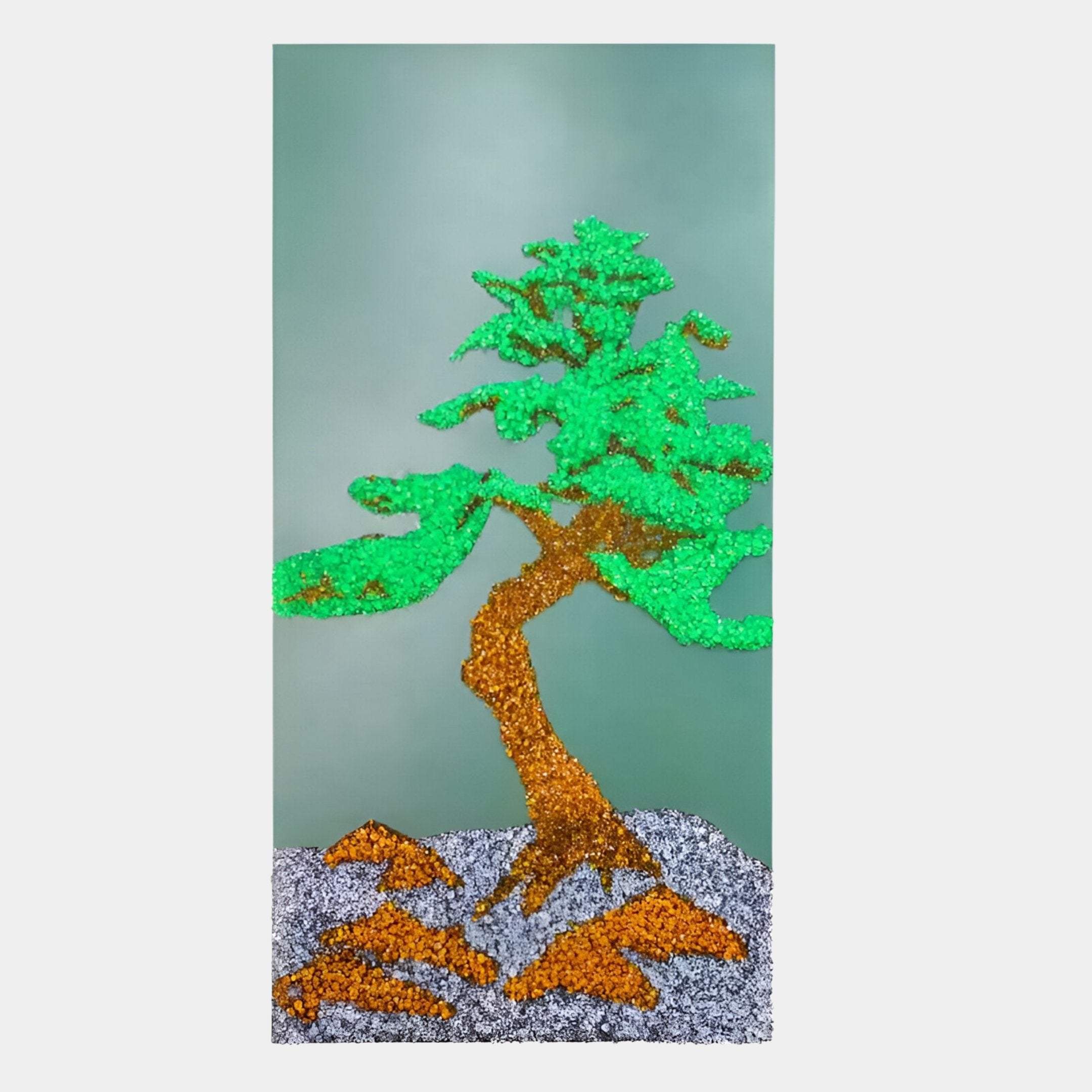 Zenora Bonsai Tree Crystal Inlaid 3D Wall Art