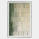 Linara Green & Ivory Stripe Relief 3D Wall Art