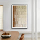 Linara Brown & Ivory Stripe Relief 3D Wall Art