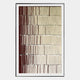 Linara Burgundy & Ivory Stripe Relief 3D Wall Art