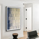 Linara Navy Blue & Ivory Stripe Relief 3D Wall Art
