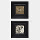 Artelis 2-Set Bird & Floral Pattern Framed Wall Art