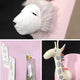 Animora Giraffe & Lion Kids Plush 3D Wall Art