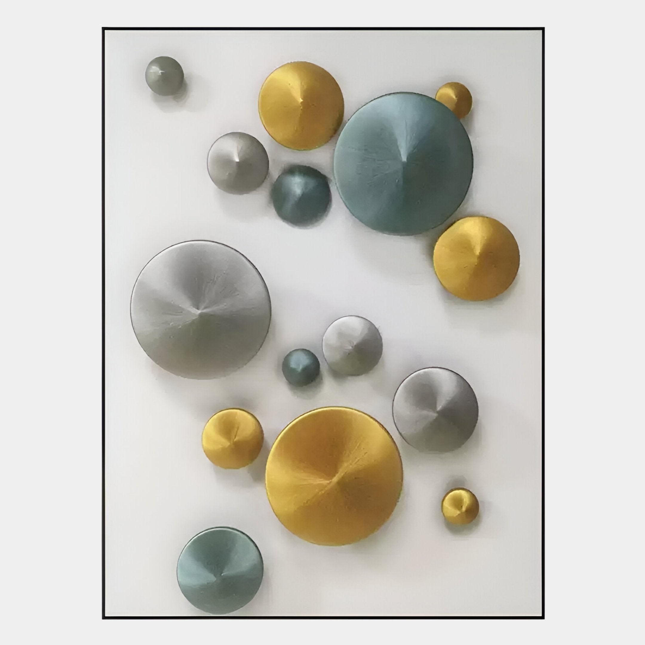 Orbienta I Multi-Tone Disc Cluster 3D Wall Art