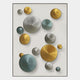 Orbienta IV Multi-Tone Disc Cluster 3D Wall Art