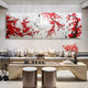 Hanabira II Red & White Blossom 3D Button Wall Art