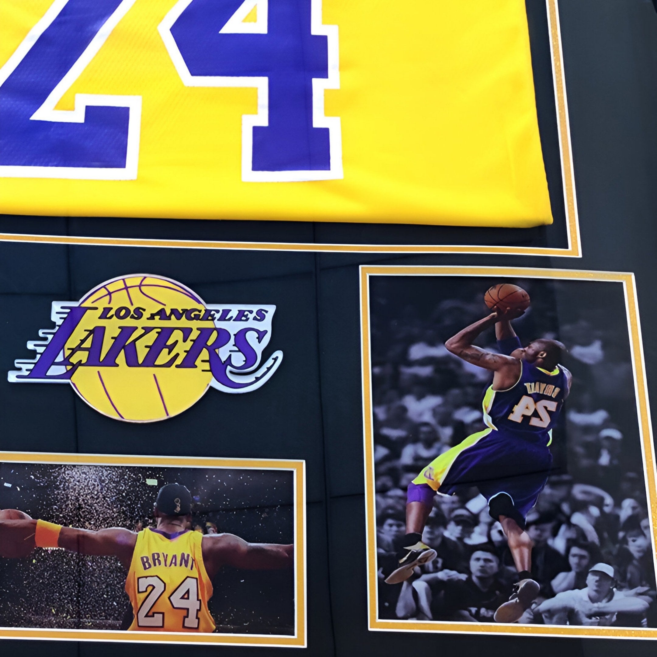 Legends Kobe Bryant #24 Lakers Jersey Framed Wall Art