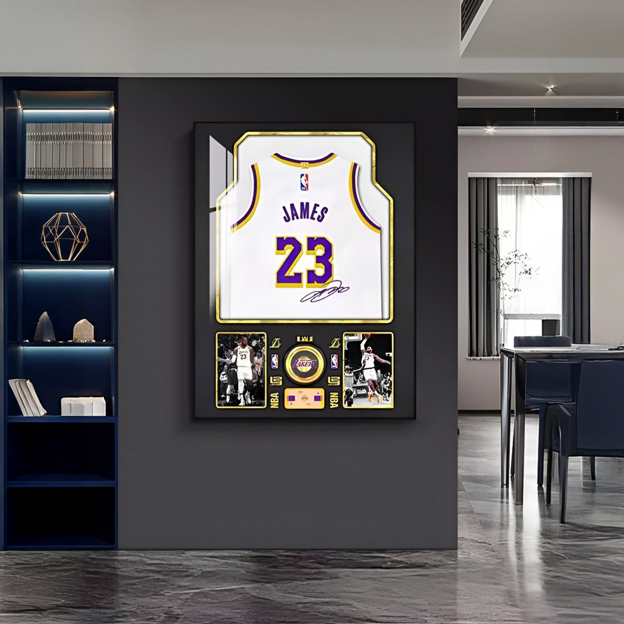 Legends LeBron James #23 Lakers Jersey Framed Wall Art