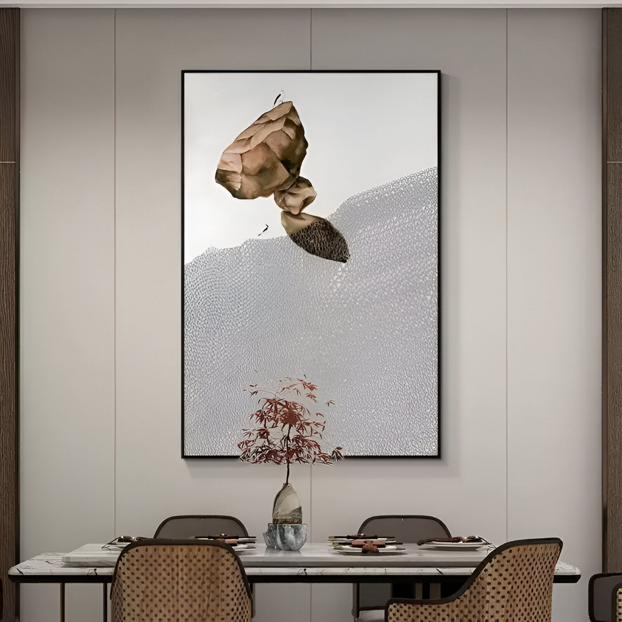 Avalora II Earth Crest Abstract Geometric 3D Wall Art