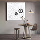 Orbryne Black & White Constellation Abstract 3D Wall Art