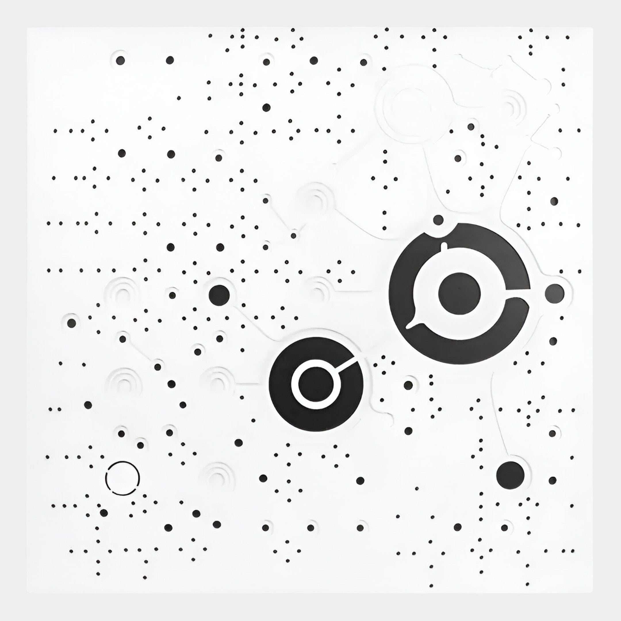 Orbryne Black & White Constellation Abstract 3D Wall Art