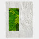 Verdure II White Ripple & Green Moss 3D Wall Art