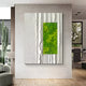 Verdure III White Ripple & Green Moss 3D Wall Art