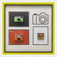 Fotura Cameras & Film Roll Square Framed 3D Wall Art