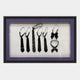 Cravatto Black Tie & Bow Framed 3D Wall Art