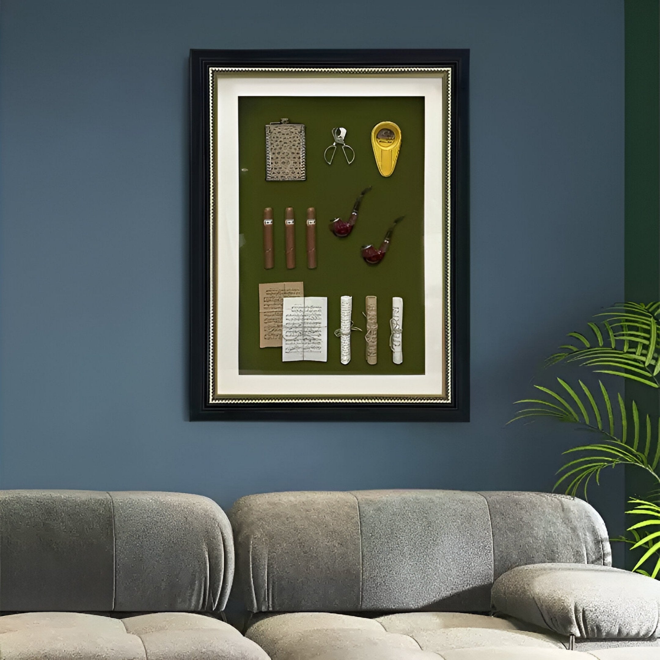 Valdoro Vintage Cigar & Pipe Framed 3D Wall Art