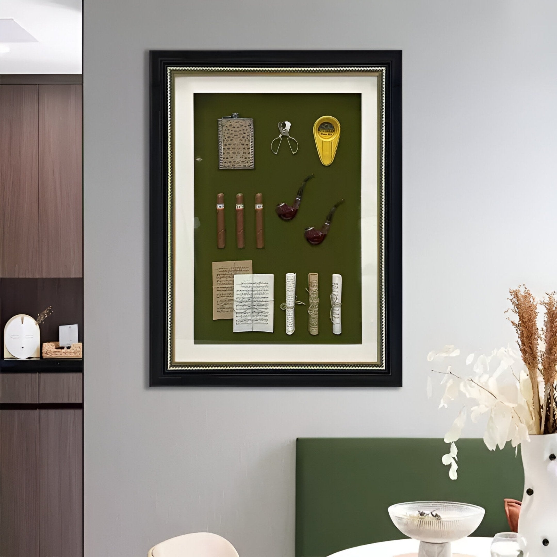 Valdoro Vintage Cigar & Pipe Framed 3D Wall Art