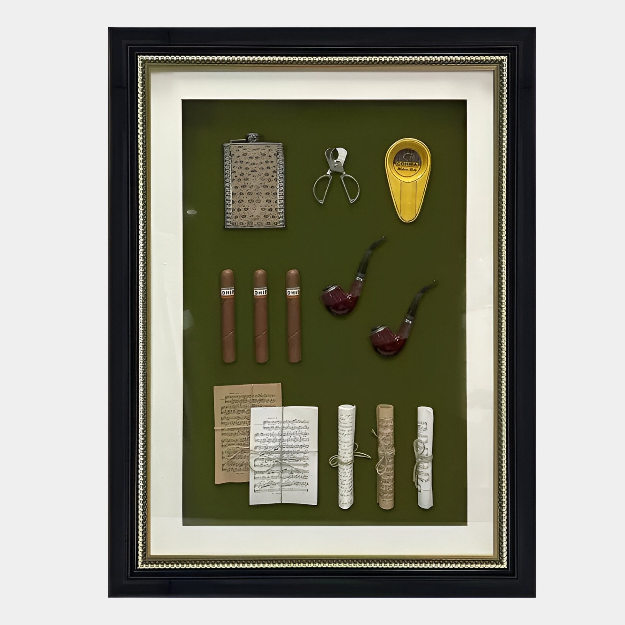Valdoro Vintage Cigar & Pipe Framed 3D Wall Art