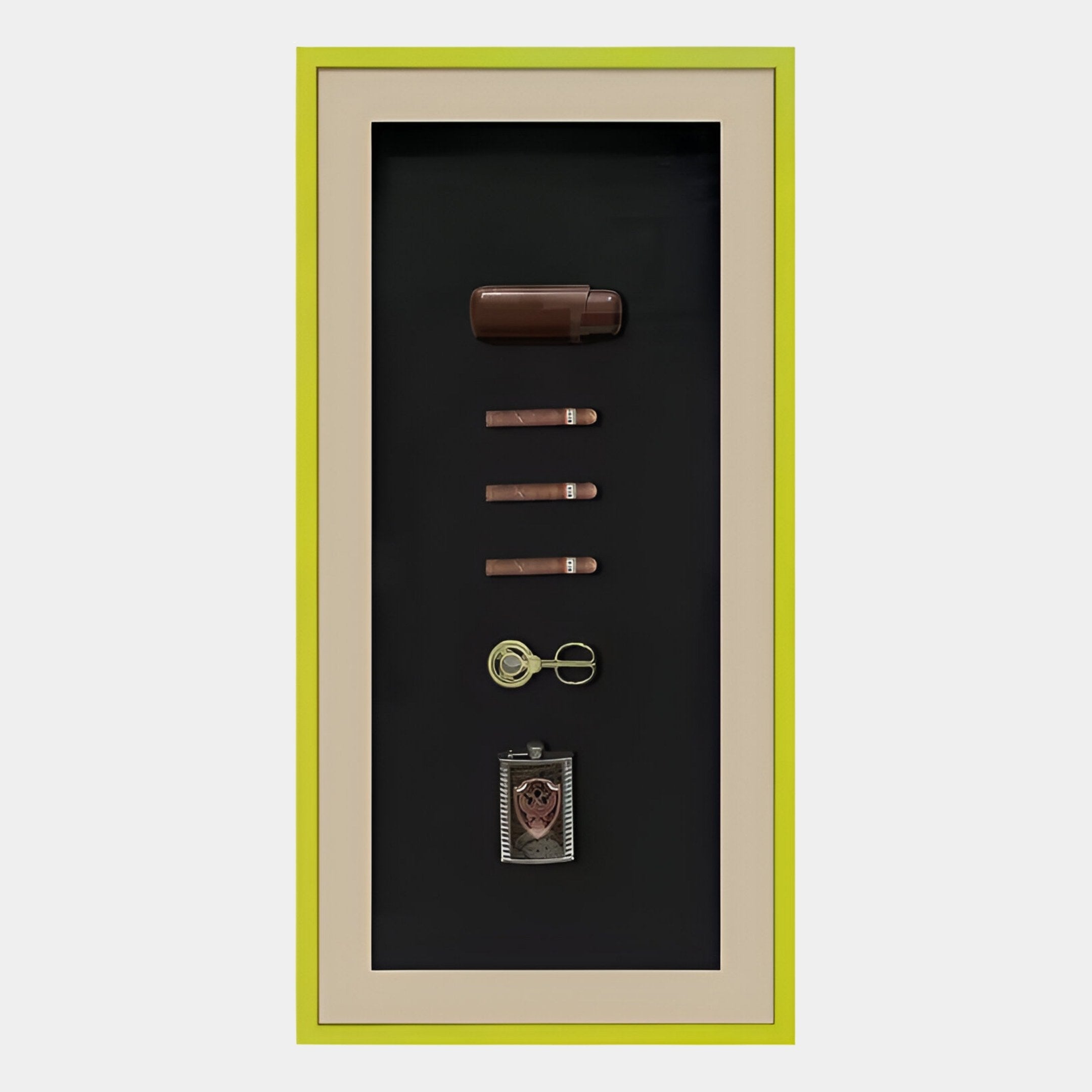Tabacora Cigar Case & Accessories Framed 3D Wall Art