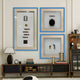 Vitara 3-Set Silver Flask & Gold Seal Cigar Framed 3D Wall Art