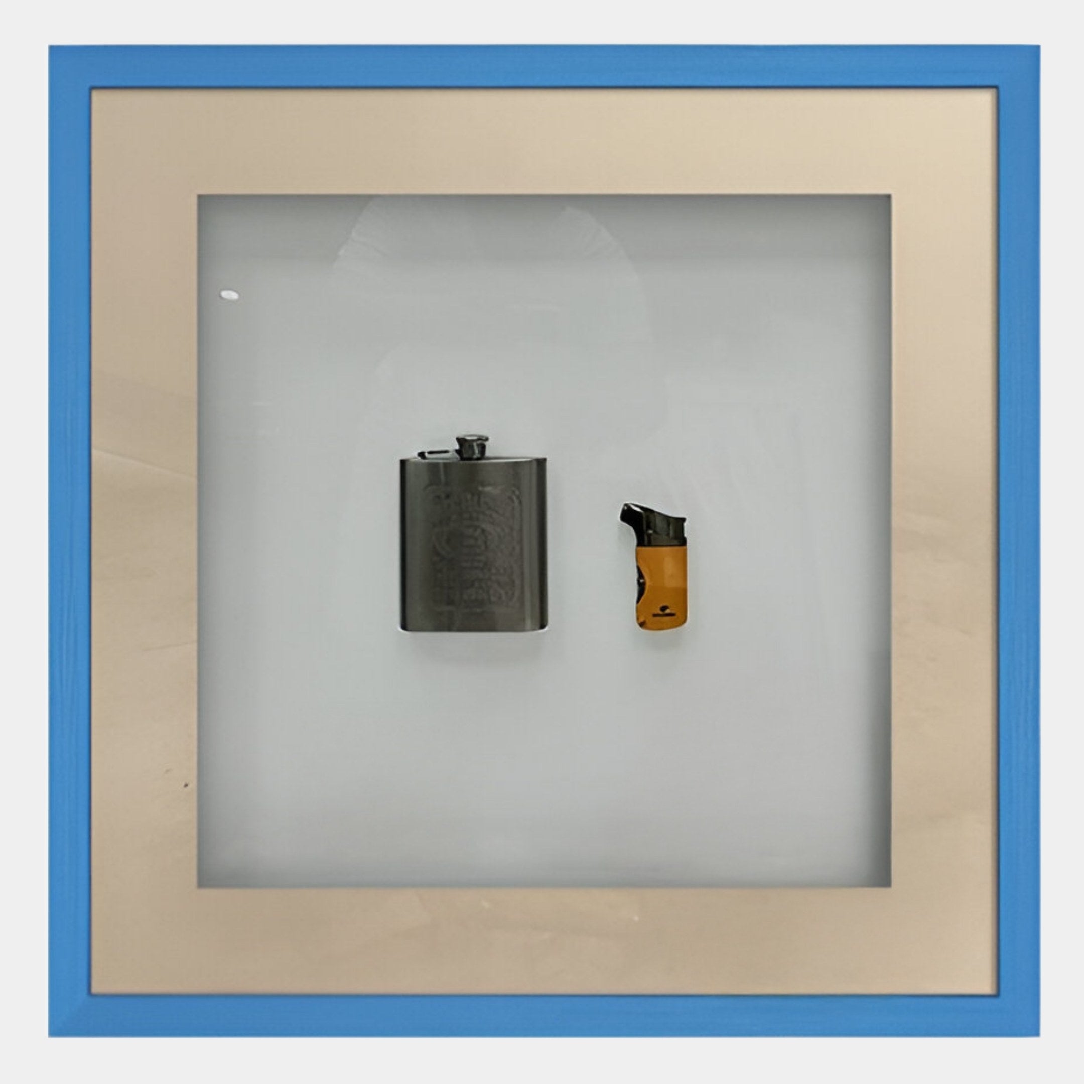 Vitara Flask & Lighter Framed 3D Wall Art