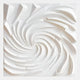 Aurevia White Swirl Textured 3D Relief Wall Art