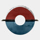 Zenithra Red & Blue Horizon Circular 3D Wall Art