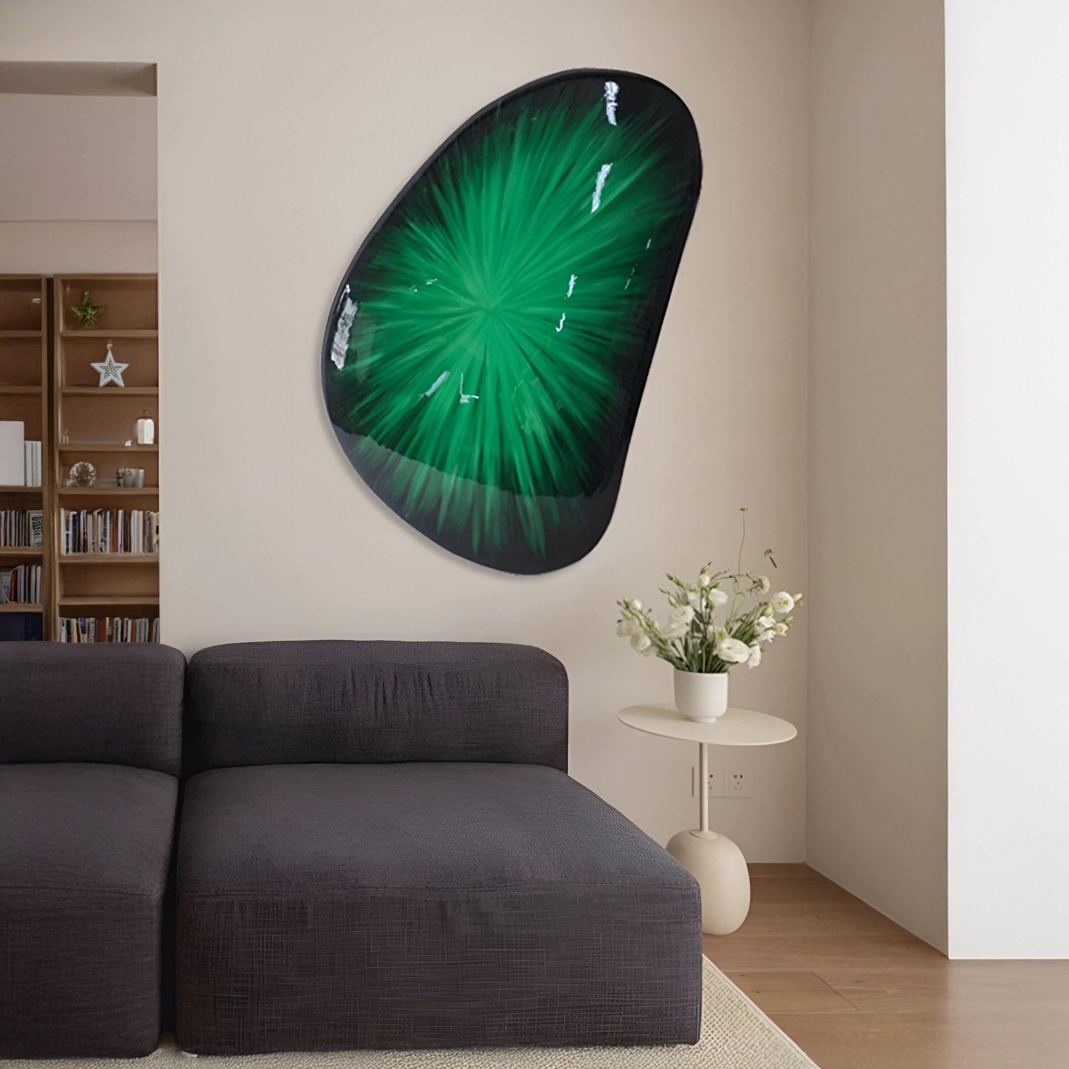 Veyora Emerald Burst 3D Relief Wall Art