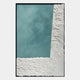 Cartura Teal & White Angled Fold Paper 3D Wall Art