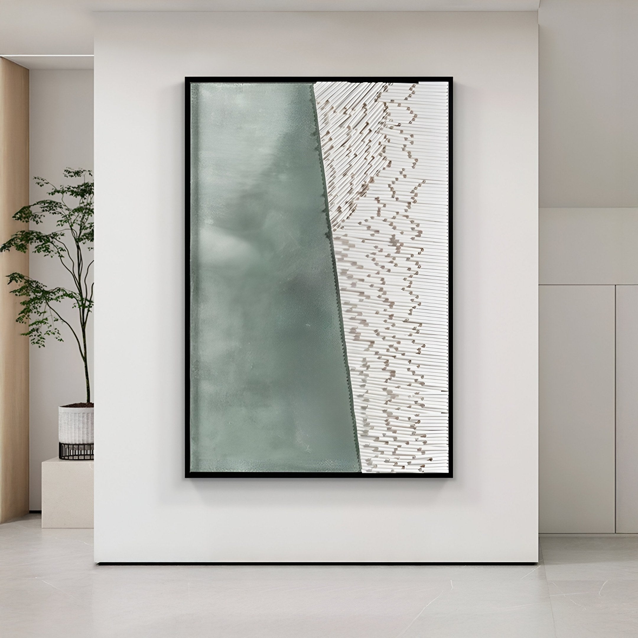 Cartura Grey & White Fold Paper 3D Wall Art