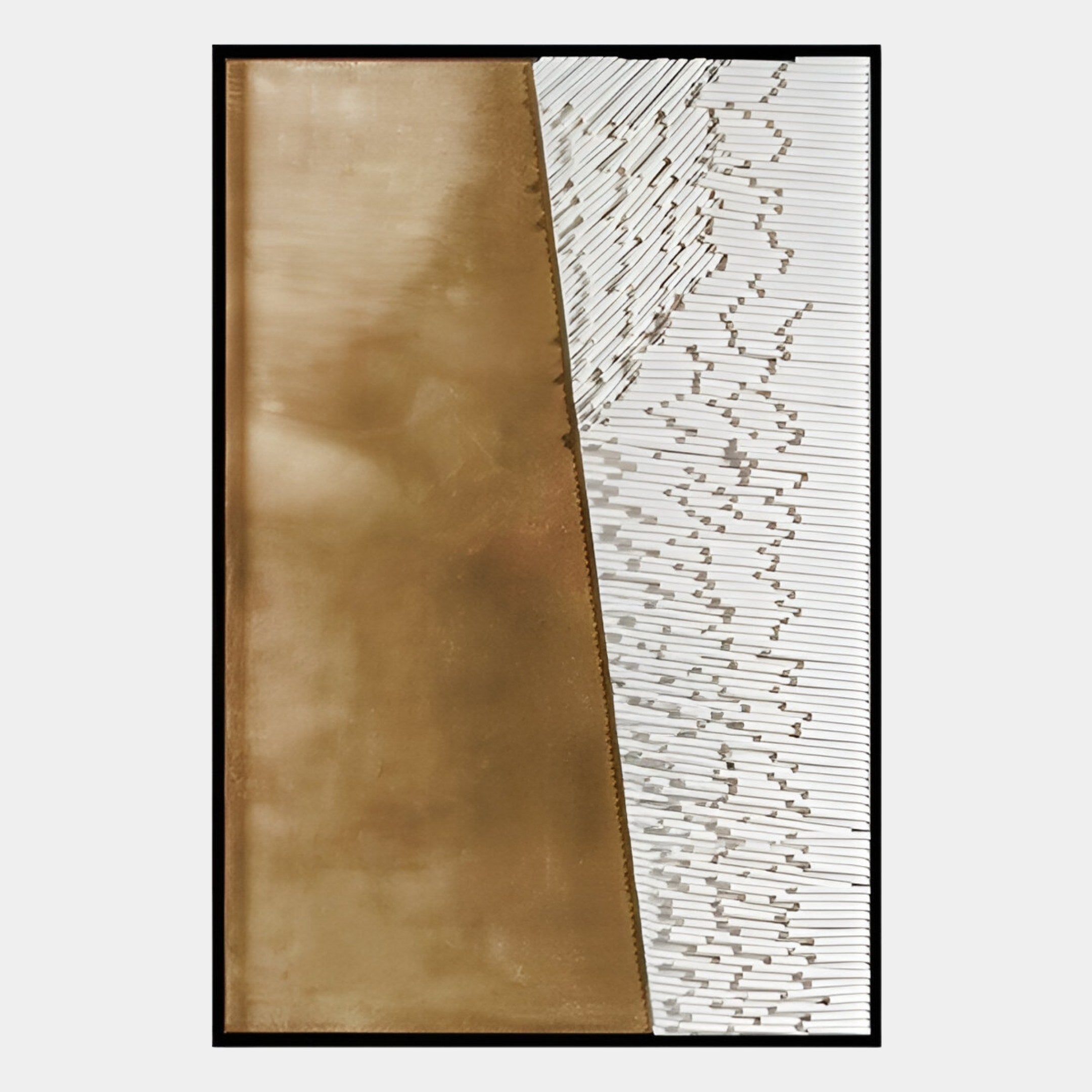 Cartura Bronze & White Fold Paper 3D Wall Art