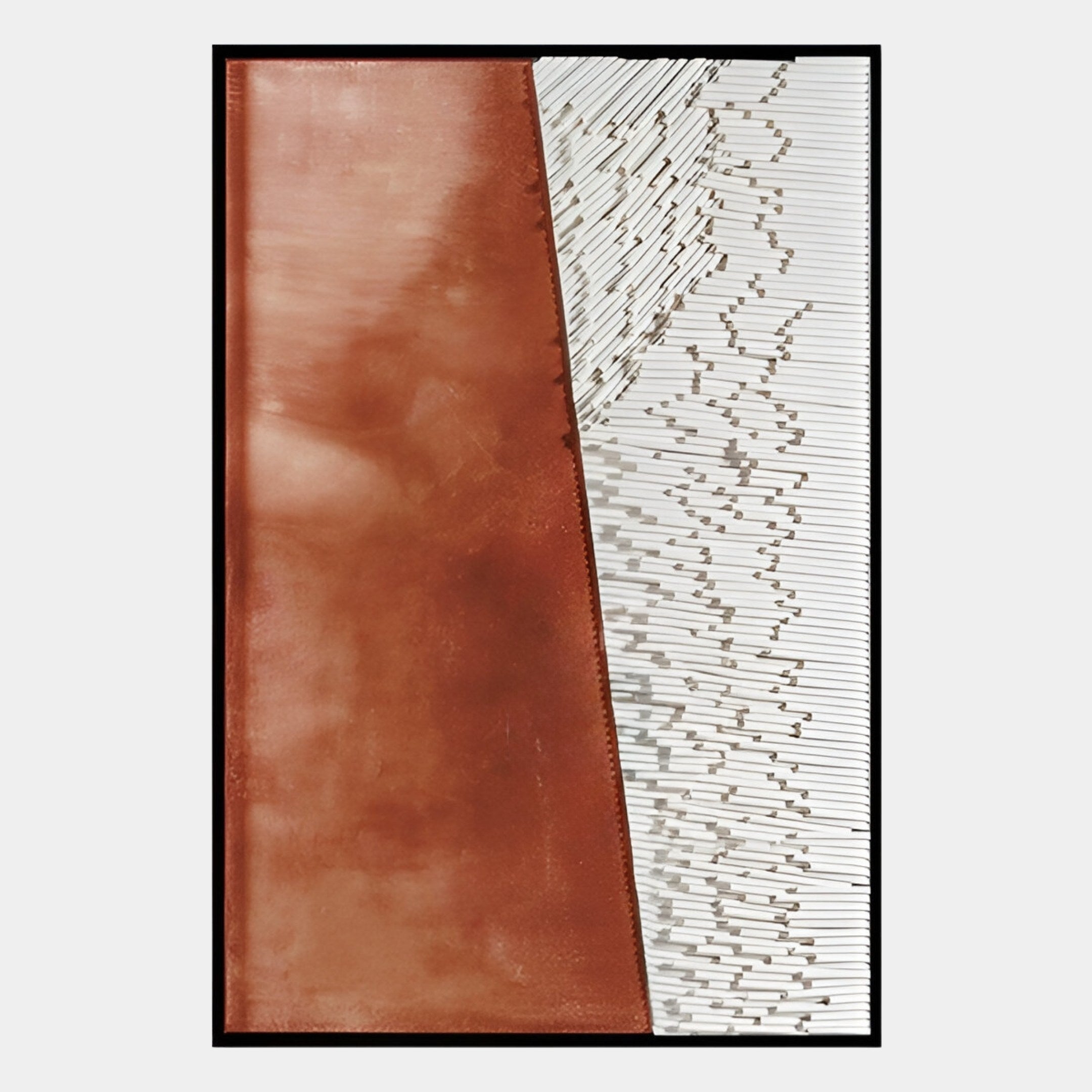 Cartura Copper & White Fold Paper 3D Wall Art
