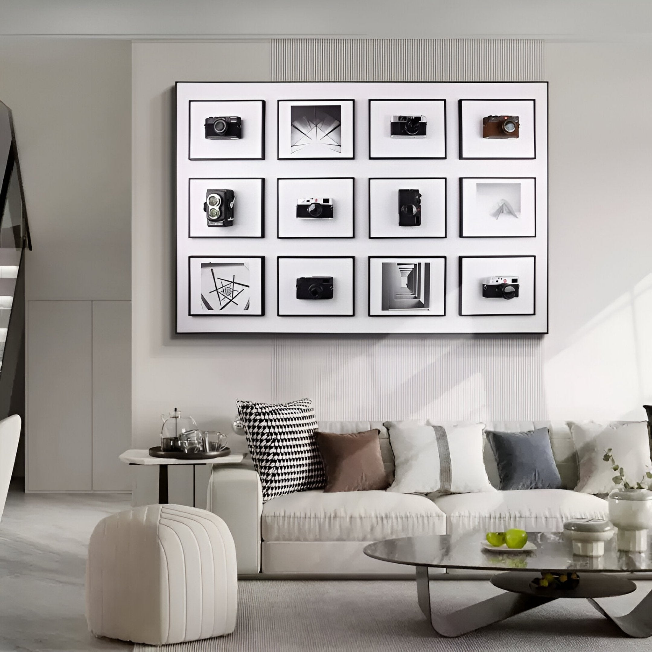 Optivis Linear Camera Montage 3D Wall Art