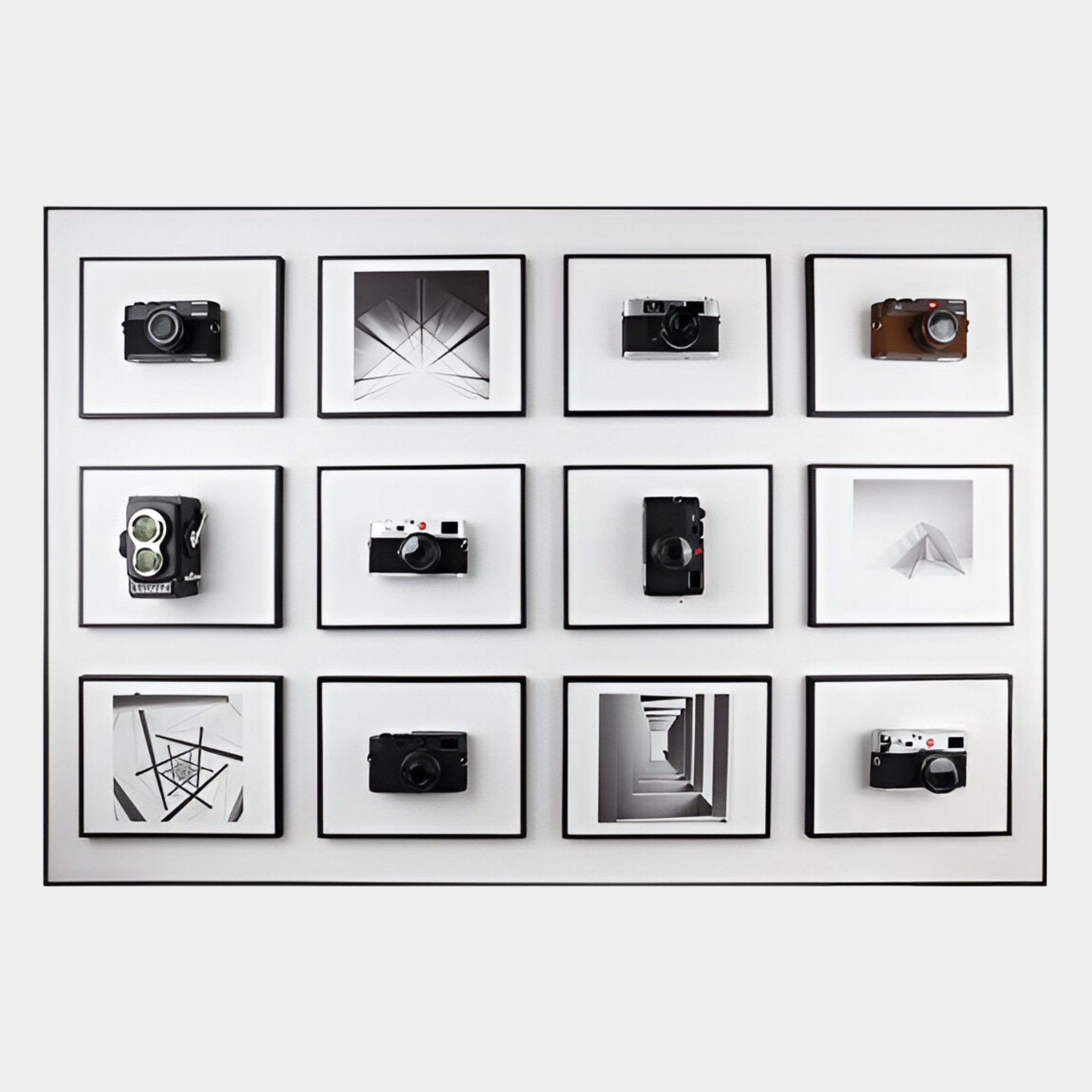 Optivis Linear Camera Montage 3D Wall Art