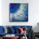 Stravura Deep Blue Cubic Flow 3D Wall Art