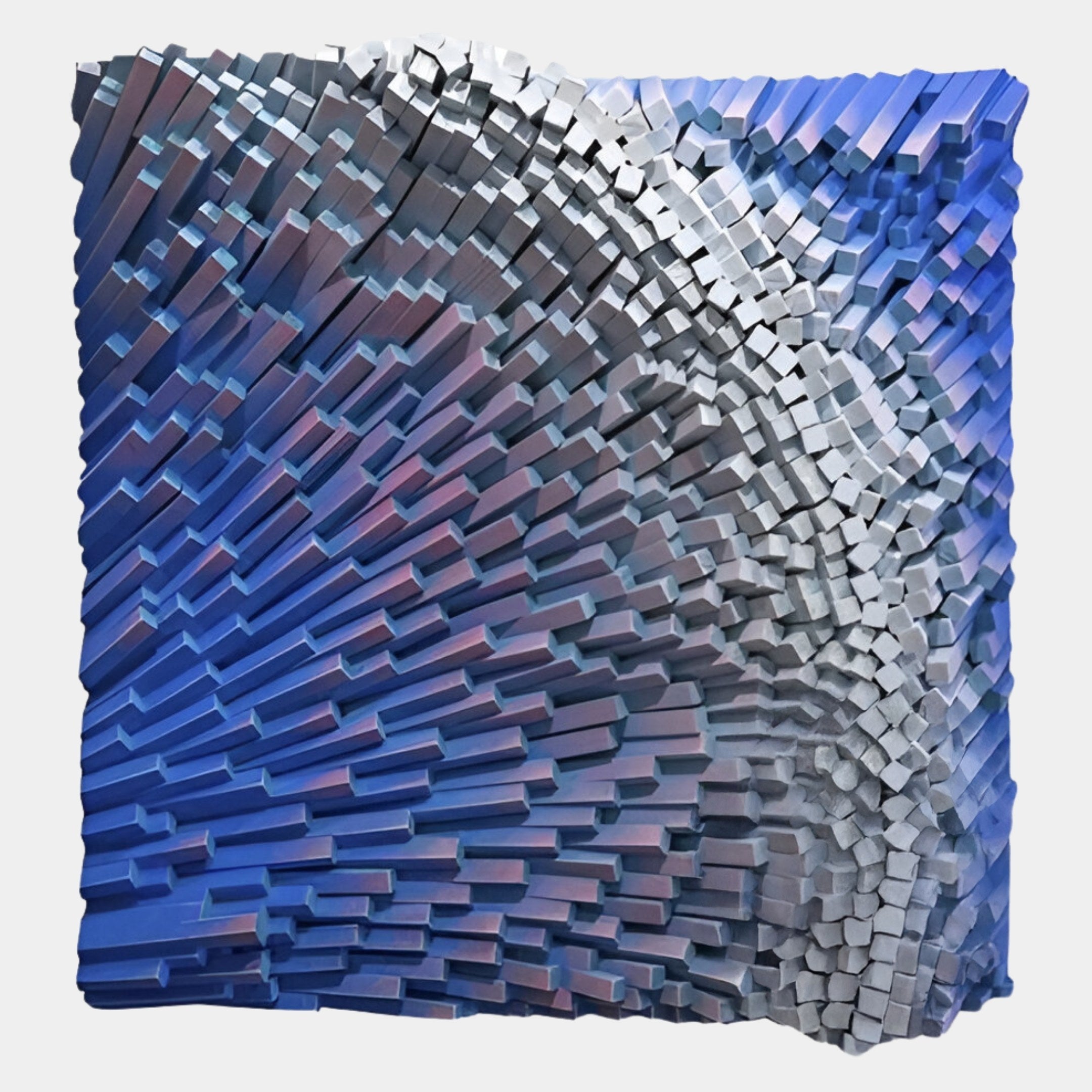 Stravura Indigo Waveburst 3D Wall Art