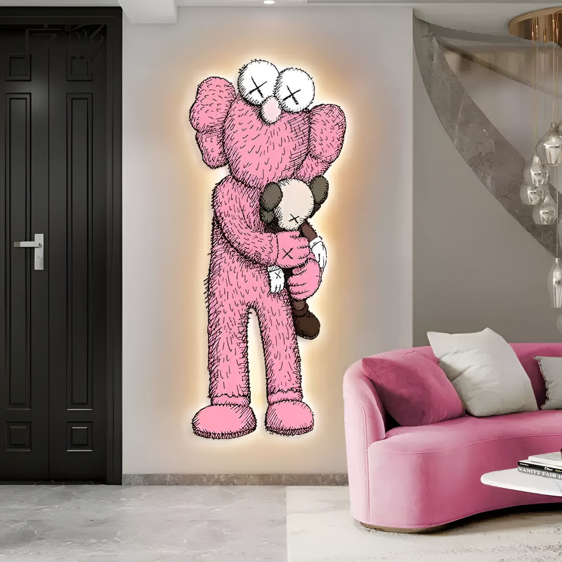 Mournis Furry Guardian Iconify 3D LED Wall Art