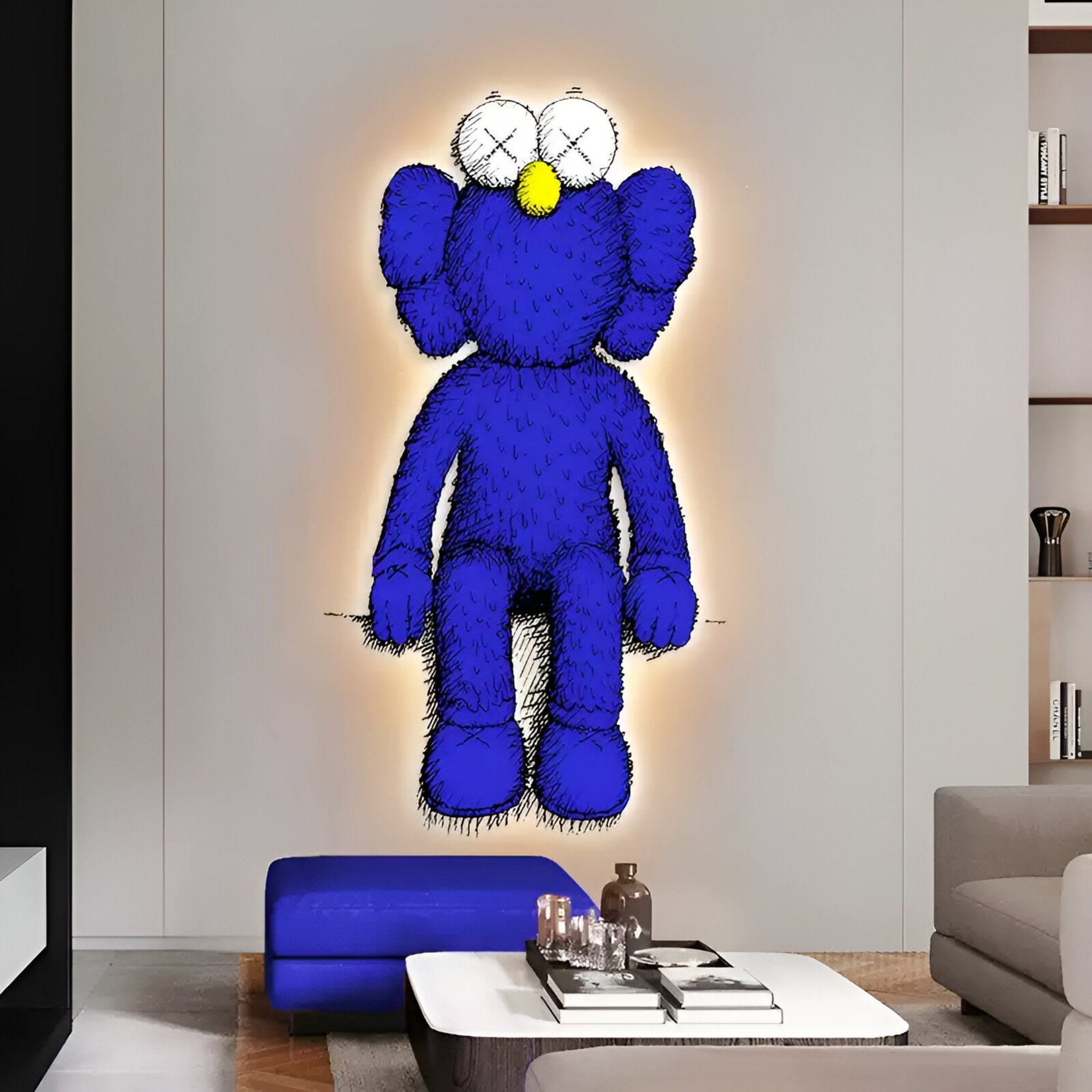 Mournis Stoic Blue Companion Iconify 3D LED Wall Art