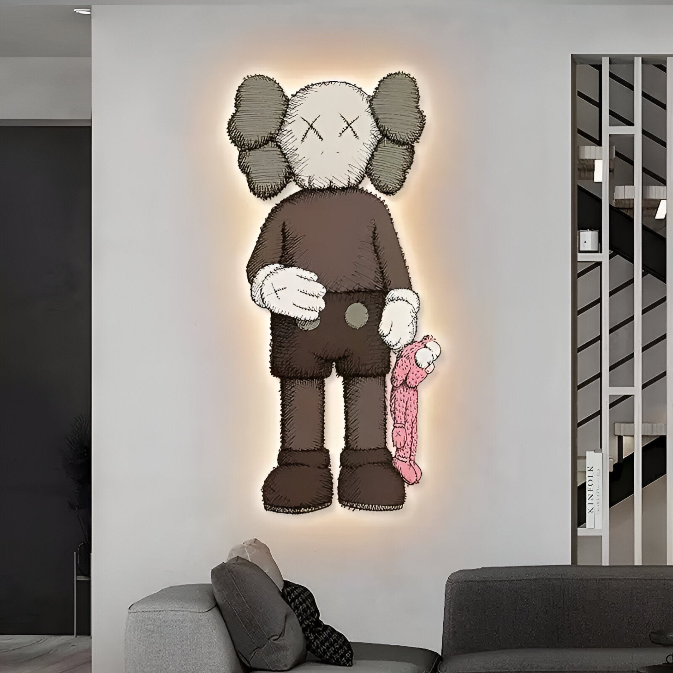 Mournis Solitary Keeper Iconify 3D LED Wall Art