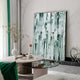 Averis Green & White Textured Abstract 3D Wall Art