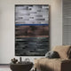Chromastrata Steel–Umber Horizon Layered 3D Wall Art