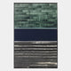 Chromastrata Verdant & Navy Layered 3D Wall Art