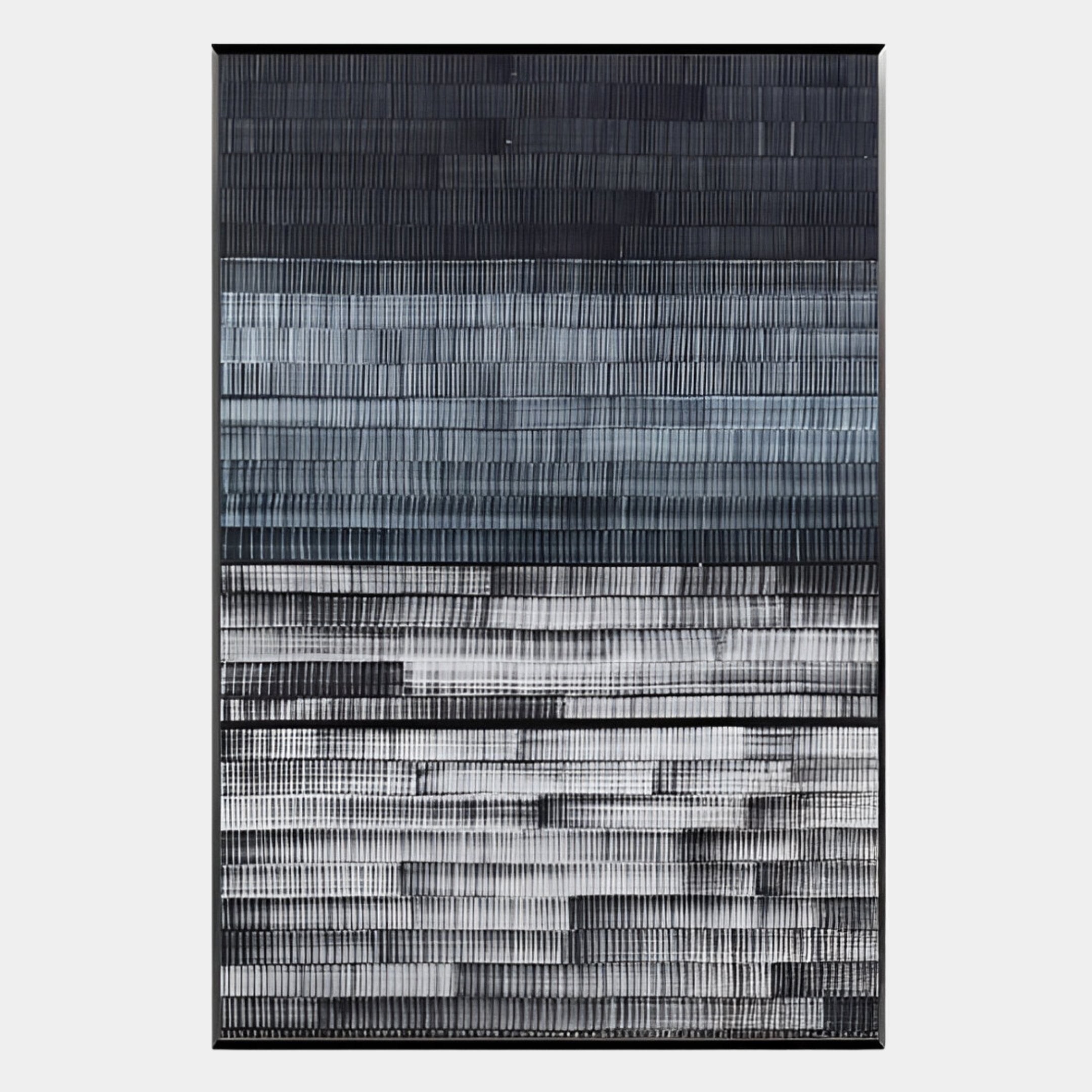 Chromastrata Monochrome Tiers Layered 3D Wall Art