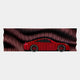 The Velocedra Red Sportscar 3D Relief Wall Art by Giant Sculptures features a red sports car in profile against a dynamic black and red striped background, adding striking kinetic style to any modern space.