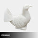 Version 1 of the small marble dove, wings folded and the tail fanned flat